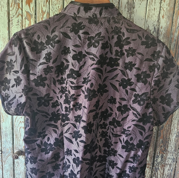 XXL Black mandarin top - Picture 9 of 10